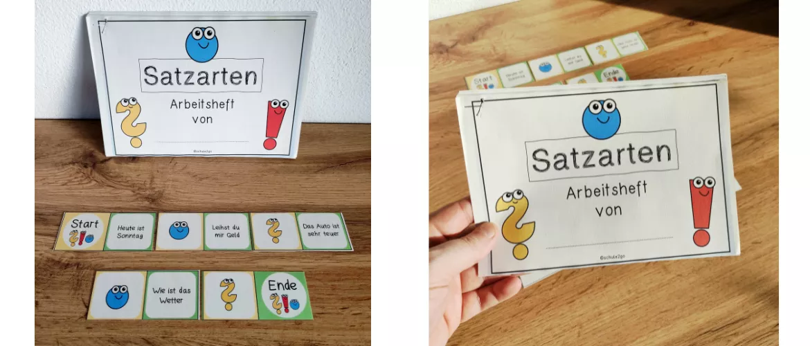 Bild in der Beschreibung des Unterrichtsmaterials SATZARTEN / Arbeitsheft von Schule2go #1