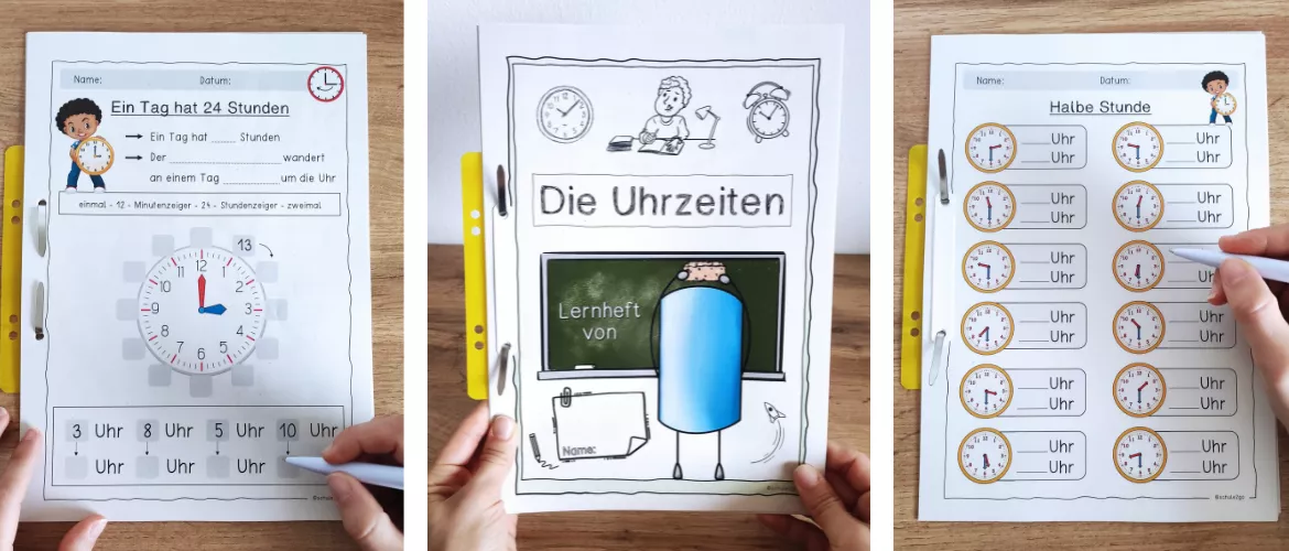 Bild in der Beschreibung des Unterrichtsmaterials UHR und UHRZEIT / Materialpaket von Schule2go #1