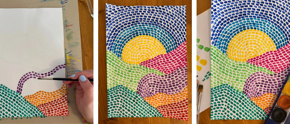 Bild in der Beschreibung des Unterrichtsmaterials Kunstprojekt nach Alma Thomas / Kunst von Schule2go #1