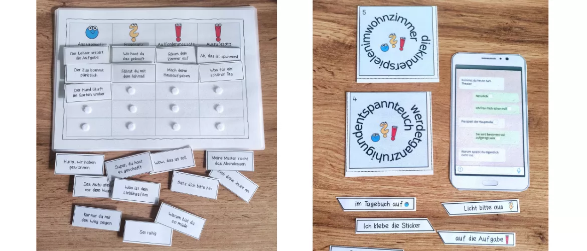 Bild in der Beschreibung des Unterrichtsmaterials SATZARTEN / Lernwerkstatt von Schule2go #2