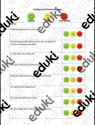 Scheda di autovalutazione