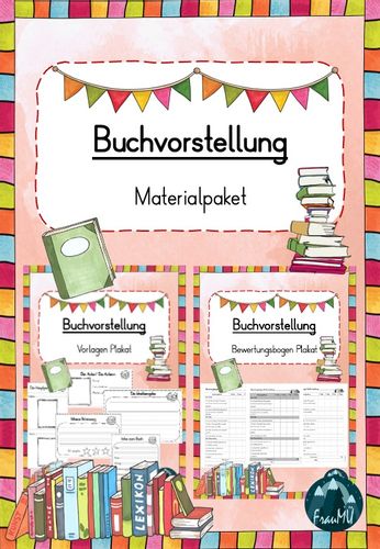 Materialpaket Buchvorstellung Plakat – Unterrichtsmaterial in den ...