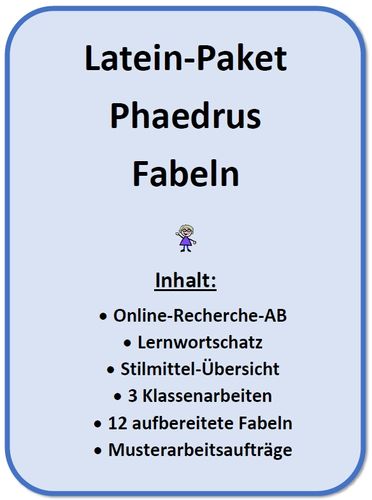 Latein-Paket: Fabeln des Phaedrus (mit Texten!) – Unterrichtsmaterial ...