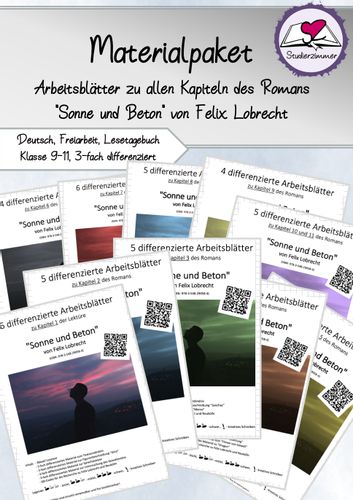 materialpaket differenzierte arbeitsblatter zu sonne und beton von felix lobrecht klasse 9 11 Sonne Und Beton Unterrichtsmaterial
Materialpaket differenzierte Arbeitsblätter zu "Sonne und Beton" von