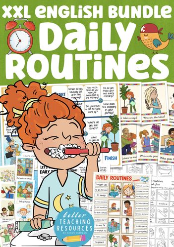daily routines kit pédagogique English / ESL/ anglais - Ressource ...