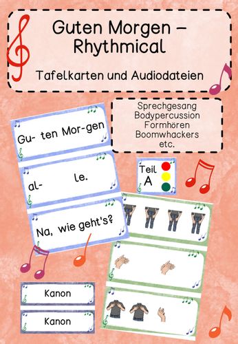 Guten Morgen Rhythmical Warm-up mit Playback – Unterrichtsmaterial im Fach Musik
