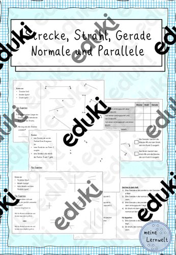 strecke strahl gerade parallele und normale 1 Gerade Strecke Strahl Arbeitsblatt
Strecke Strahl Gerade Parallele und Normale – Unterrichtsmaterial im