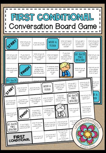 First Conditional Board Game Pdf FIRST CONDITIONAL - Conversation Board Game – Unterrichtsmaterial in ...
