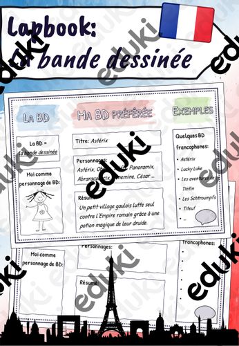 Lapbook - La bande dessinée (BD) – Unterrichtsmaterial im Fach Französisch