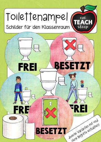 Toilettenampel Karten F r Den Klassenraum Unterrichtsmaterial Im toilettenampel-karten-f-r-den-klassenraum-unterrichtsmaterial-im