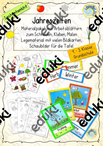 jahreszeiten bildkarten arbeitsblaetter tafelmaterial Jahreszeiten Unterrichtsmaterial
Jahreszeiten Bildkarten Arbeitsblätter Tafelmaterial