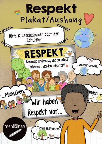 Respektvoller Umgang Plakat Aushang Respekt Unterrichtsmaterial In respektvoller-umgang-plakat-aushang-respekt-unterrichtsmaterial-in