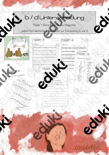 Unterscheidung / Fokussierung b d – Unterrichtsmaterial im Fach Deutsch