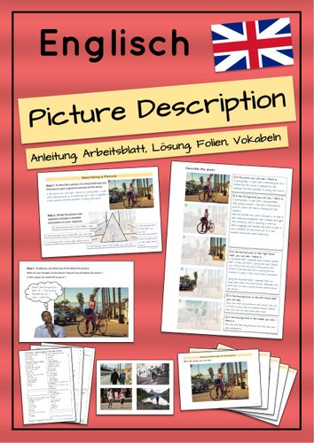 Picture Description / Bildbeschreibung im Englischen – Unterrichtsmaterial im Fach Englisch