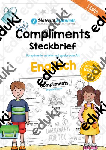 Steckbrief: Compliments/Komplimente (Englisch) – Unterrichtsmaterial in den Fächern Englisch ...