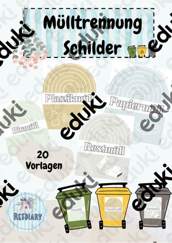 mulltrennung beschriftung schilder Mülltrennung Unterrichtsmaterial
Mülltrennung Beschriftung Schilder – Unterrichtsmaterial im Fach