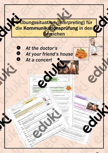 Interpreting, Kommunikationsprüfung, Mediation – Unterrichtsmaterial im Fach Englisch