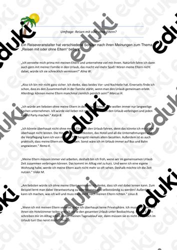 Erörterung: Pro- und Contra-Argumente erkennen – Unterrichtsmaterial im ...