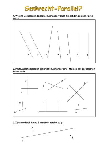 Senkrecht Parallel Unterrichtsmaterial Im Fach Mathematik senkrecht-parallel-unterrichtsmaterial-im-fach-mathematik