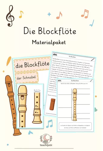 Materialpaket Blockflöte – Unterrichtsmaterial im Fach Musik