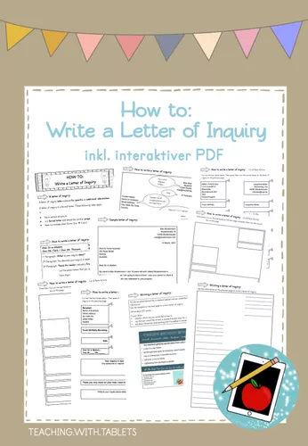 How to Write a Letter of Inquiry inkl. interaktiver PDF ...