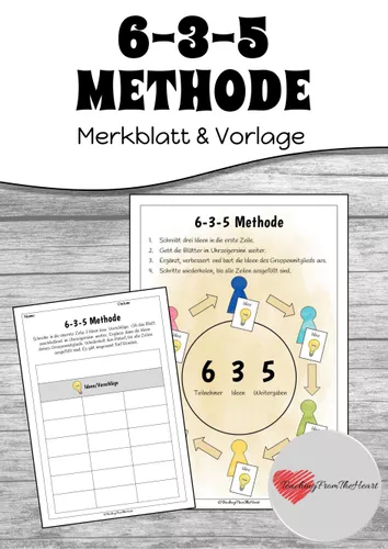 6-3-5 Methode - Merkblatt & Vorlage – Unterrichtsmaterial im Fach ...