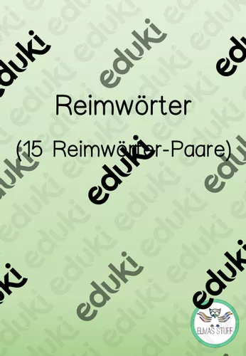 Reimwörter – Unterrichtsmaterial im Fach Deutsch