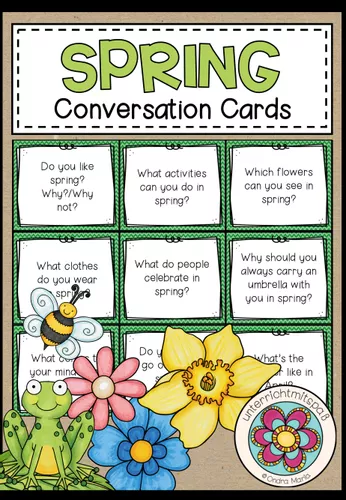 SPRING - Conversation Cards – Unterrichtsmaterial in den Fächern ...