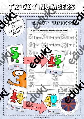 Tricky numbers – Unterrichtsmaterial im Fach Englisch