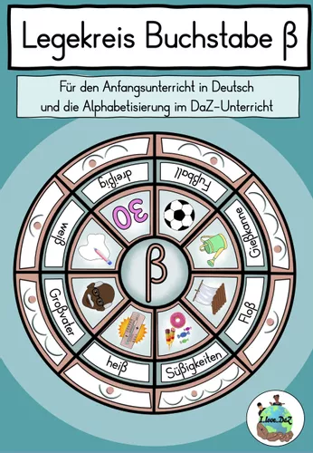 Buchstabe ß - Legekreis - Buchstabenlehrgang / Alphabetisierung DaZ ...