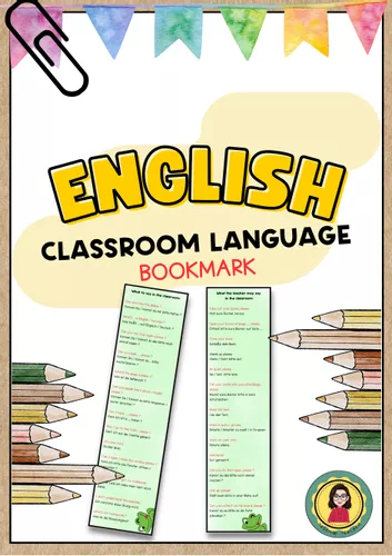 Classroom Language Bookmark (English - German ) | Classroom Management ...