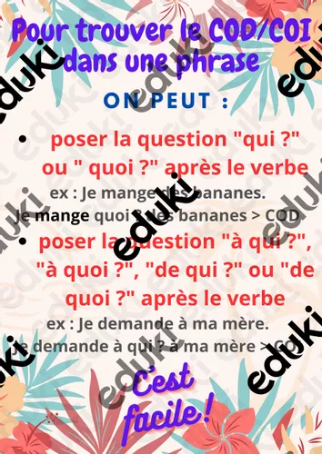 Trouver le COD - Ressource pédagogique pour ton cours de Français