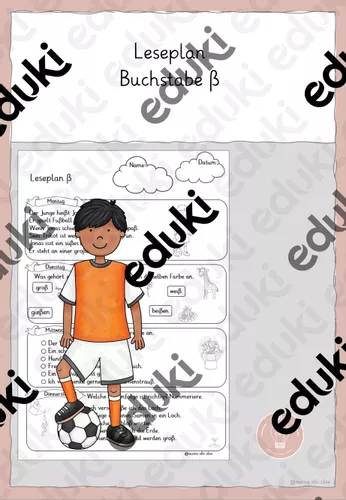 Tägliches Lesetraining Buchstabe ß – Unterrichtsmaterial im Fach Deutsch