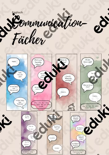 Communication- Fächer, Englisch – Unterrichtsmaterial im Fach Englisch