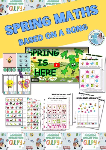 SPRING MATHS pack based on a song - material didáctico de las ...
