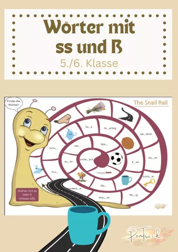 Spiel Rechtschreibung Wörter mit ss oder ß – Unterrichtsmaterial im ...