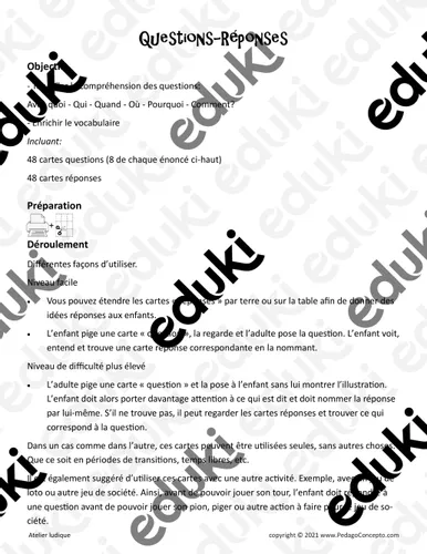 Atelier - Questions Réponses - Ressource pédagogique pour ton cours de ...