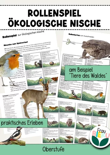 Rollenspiel Ökologische Nische Biotische Faktoren – Unterrichtsmaterial ...