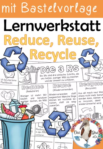 Müll & Recycling - Reuse, Reduce, Recycle - Flipbook & Lernwerkstatt ...