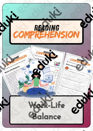 Reading Comprehension - Work-Life Balance + Solutions ...