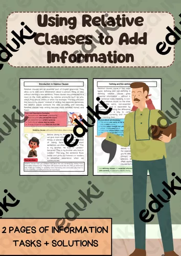 Relative Clauses: Defining, Non-defining, Examples, Pronouns ...