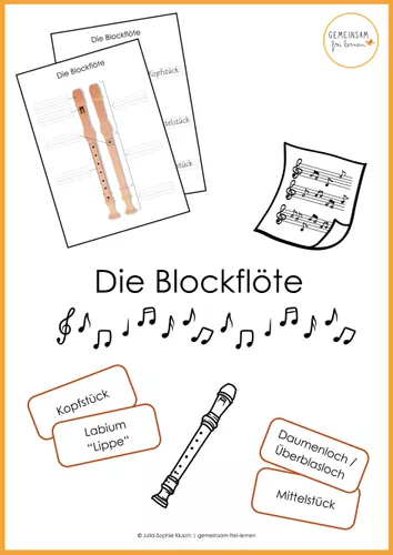 Die Blockflöte – Unterrichtsmaterial im Fach Musik