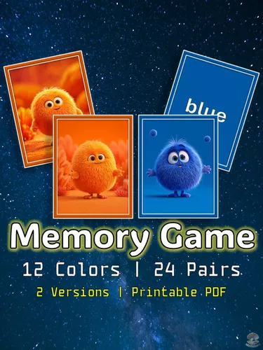 Colors Memory Game • 2 Sets • Printables for Kids - Ressource ...