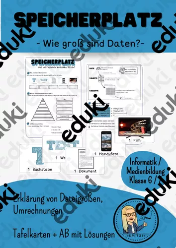 Speicherplatz - von Byte bis Terabyte – Unterrichtsmaterial im Fach ...