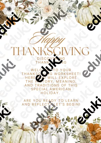Thanksgiving short story, activities & classroom posters - Εκπαιδευτικό ...