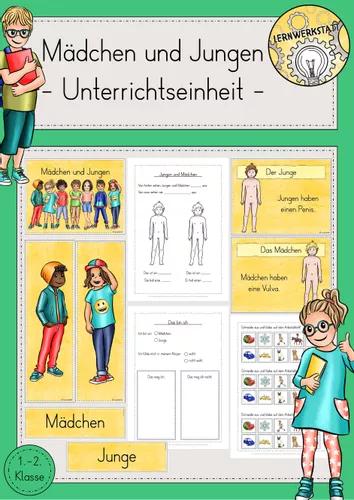Körper Jungen Mädchen Geschlecht Unterrichtseinheit ...