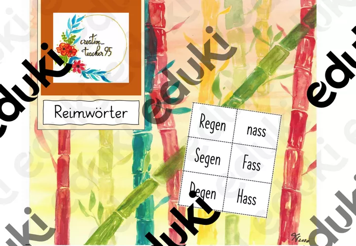 Reimwörter-Spaß – Unterrichtsmaterial im Fach Deutsch