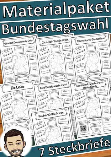 materialpaket parteien im bundestag politik demokratie deutschland Parteien Unterrichtsmaterial
Materialpaket Parteien im Bundestag Politik Demokratie Deutschland