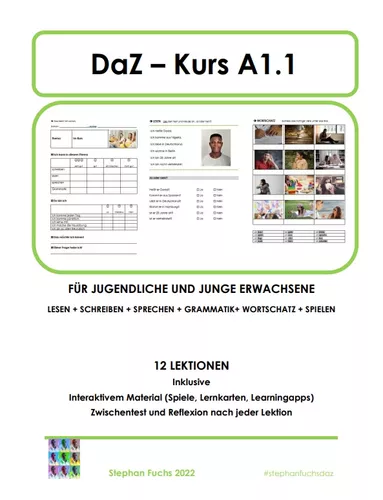 DaZ-Kurs A1.1 in 12 Lektionen/ mehr als 250 Seiten (Paket ...