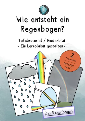 Materialpaket: Wie entsteht ein Regenbogen? - 2 Materialien ...